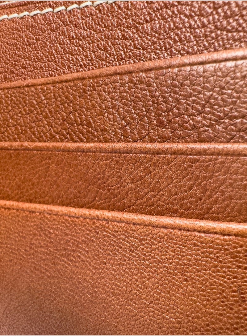 Emery Alden Wallet in Chèvre Brown Leather - Image 3